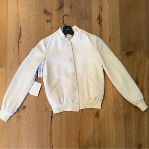 Wilfred bomber jacket in Light Birch. NWT, worn once.